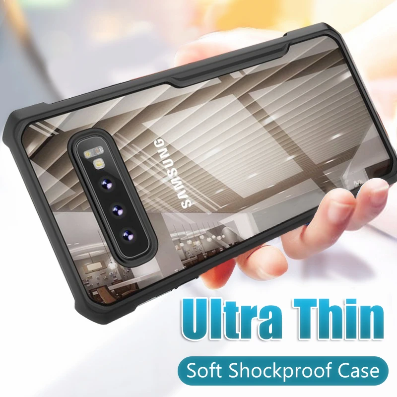 Luxury Armor Soft Silicone Bumper Phone Case On The For Samsung Galaxy S8 S9 S10 Plus E Note 9 8 Shockproof Cover |