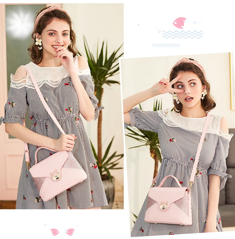 Just star women leather handbag 5
