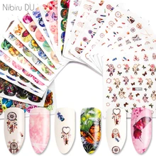 24 шт водные слайдеры наклейки насекомые Ловец снов красочный дизайн наклейки для ногтей художественные советы