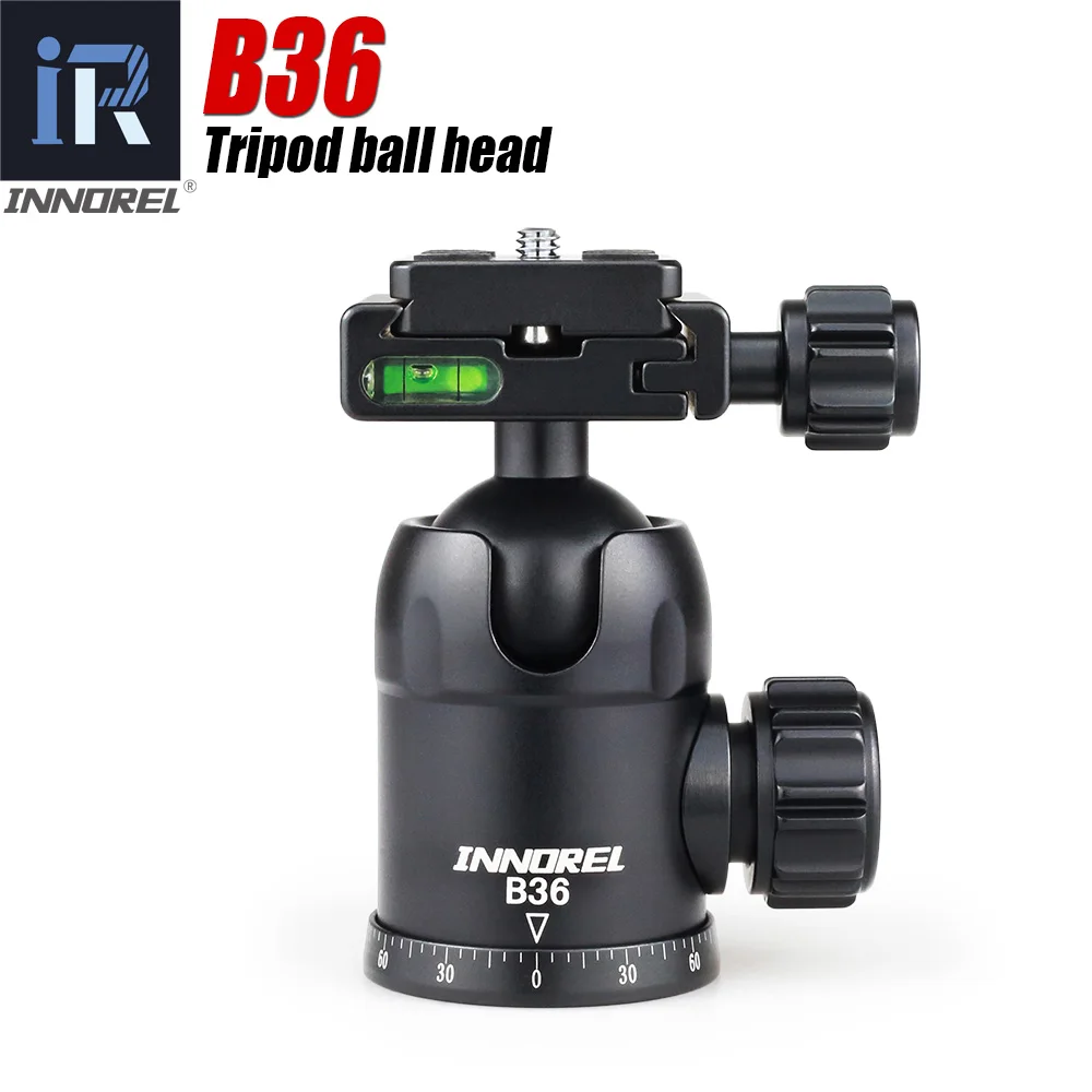 

B36 Universal Aluminum Alloy Tripod head / Ball Head with Quick Release Plate multi levels Maximum Load 12kg photo accessories