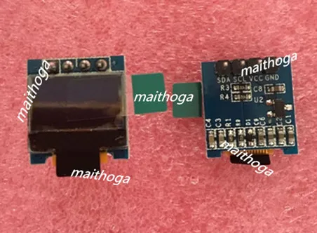 maithoga 0.49 inch 4PIN White OLED Display Screen with Adapter Board SSD1306 Drive IC 64*32 IIC Interface | Электронные