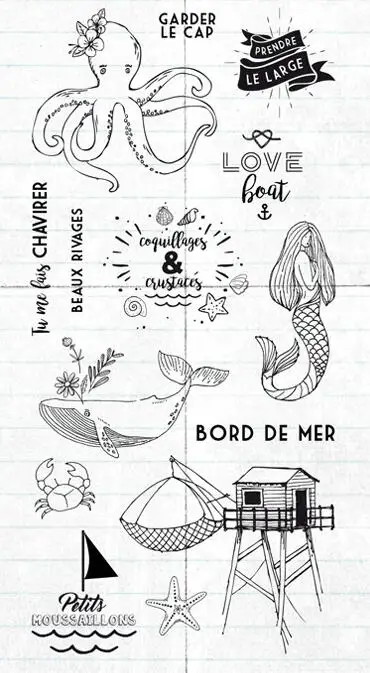 french Transparent Clear Stamp for DIY scrapbooking/Card Making C567