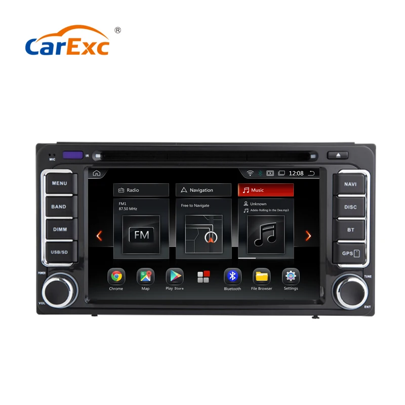 CarExc Android 9 0 OS Octa Core для Toyota Old Prado RAV4 Radio 2 Din универсальный автомобильный dvd плеер с gps