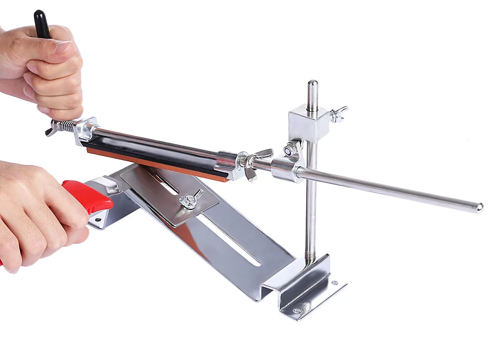 RUIXINPRO Professional Knife Sharpener Kitchen Grinder Sharpening System with 4 Grindstone