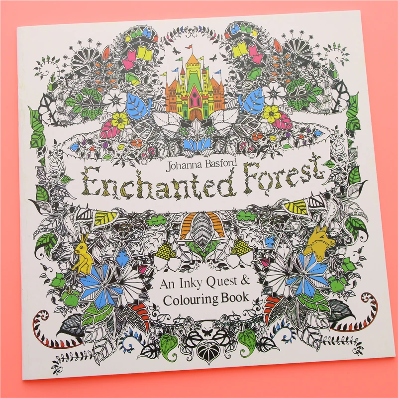 24 Pages Enchanted Forest English Edition Coloring Book for Children Adult Relieve Stress Kill Time Painting Drawing Book 24 Pages Enchanted Forest English Edition Coloring Book for Children Adult Relieve Stress Kill Time Painting Drawing Book