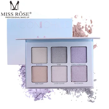 

MISS ROSE Highlighter Makeup Palette Face Contour Highlight Soft Powder Cream Illuminate Bronzer maquiagem profissional completa