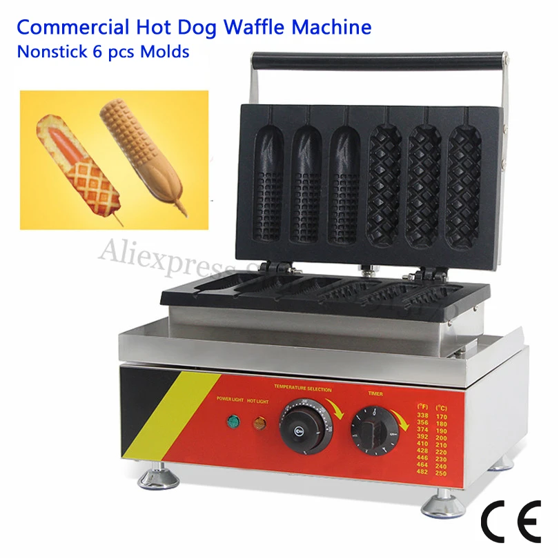 Nonstick Lolly Waffle Baker Maker 3 Hotdog Waffle + 3 Corn Hot Dog Waffle Machine Electirc Fast Food Machine 220V 110V 528 Nonstick Lolly Waffle Baker Maker 3 Hotdog Waffle + 3 Corn Hot Dog Waffle Machine Electirc Fast Food Machine 220V 110V 528