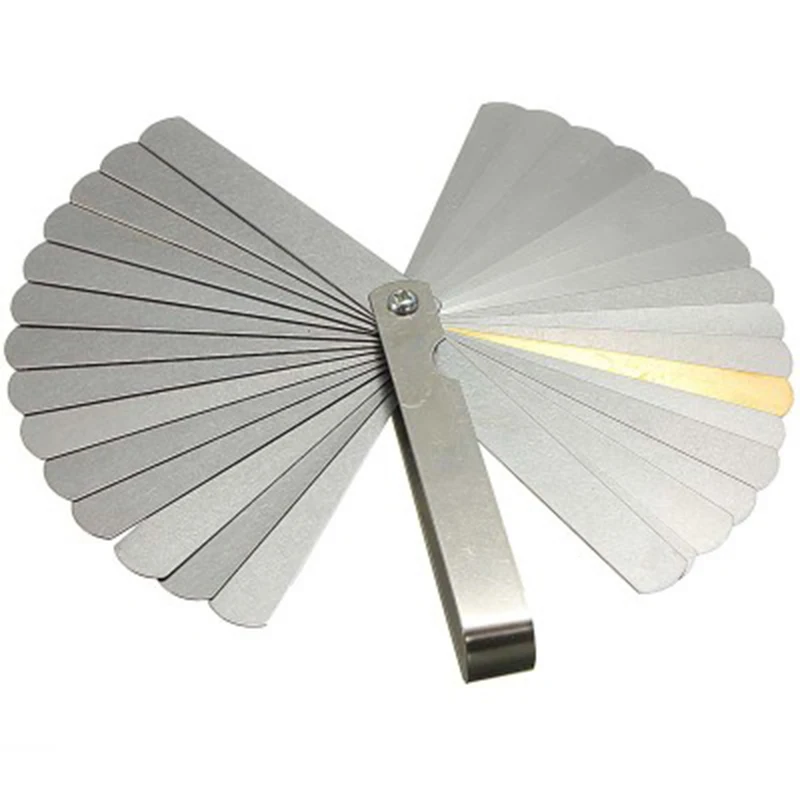 32 Blades 0.04-0.88mm Thickness Gage Measurement Tool Stainless Steel Feeler Gauges Practical Metric&Imperial Feelers Hand Tool