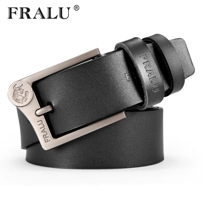 SAN VITALE 100/% Cowhide Genuine Leather Belts for Men Brand Strap Male Pin Buckl