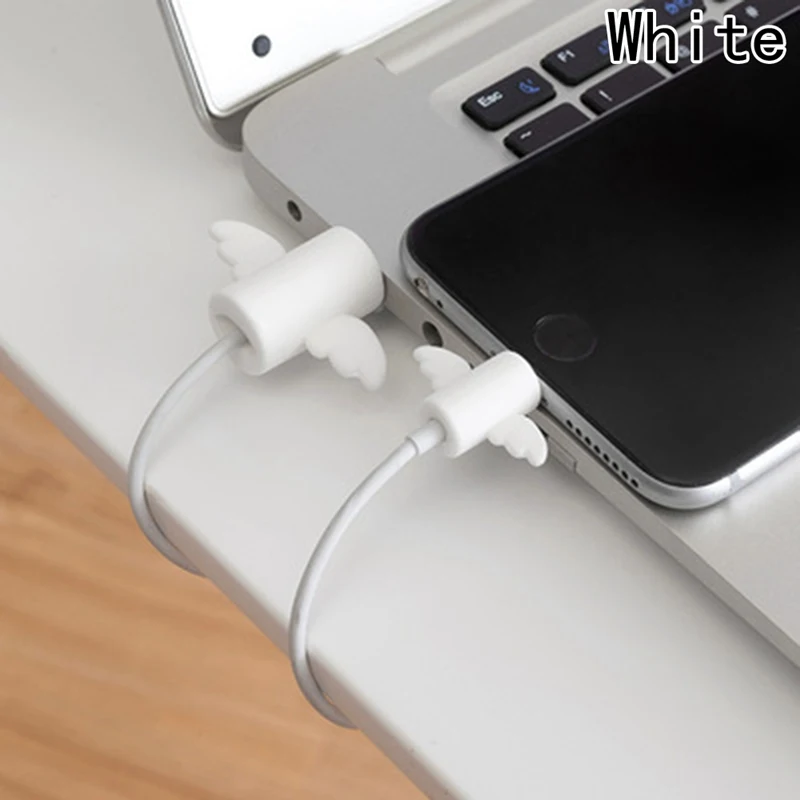 1 пара Прекрасный мультяшный кабель Защитная крышка usb зарядный шнур для наушников устройство для сматывания шнура защитный рукав для iPhone