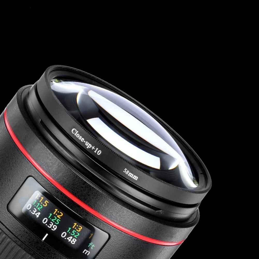 Объектив Neewer 52 мм/58 мм объектив фильтр и крупным планом макро набор аксессуаров для цифровой однообъективной зеркальной камеры CANON EOS Rebel T5i T4i T3i T3 XSi SL1 DSLR/Nikon D7100 D7000