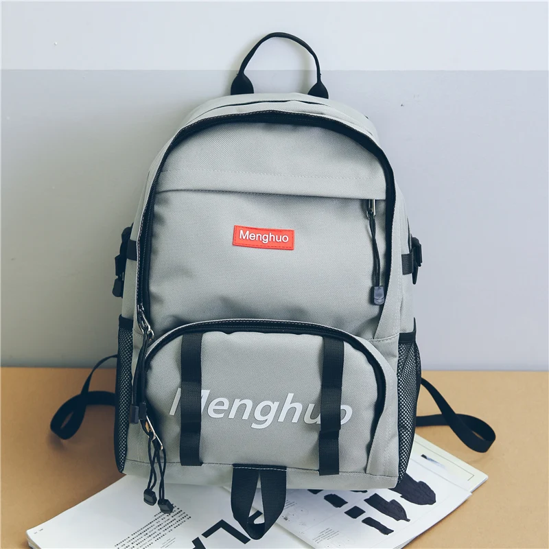2017 Fashion School bag Waterproof Nylon Men Backpack Bag Women Mochila Escolar Travel Bag Rucksack Trekking Bag Menghuo Brand (21)