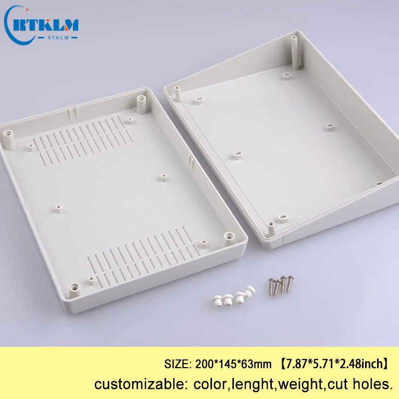 ABS junction box diy instrument case plastic box for electronic project plastic electric box custom desktop box 200*145*63mm