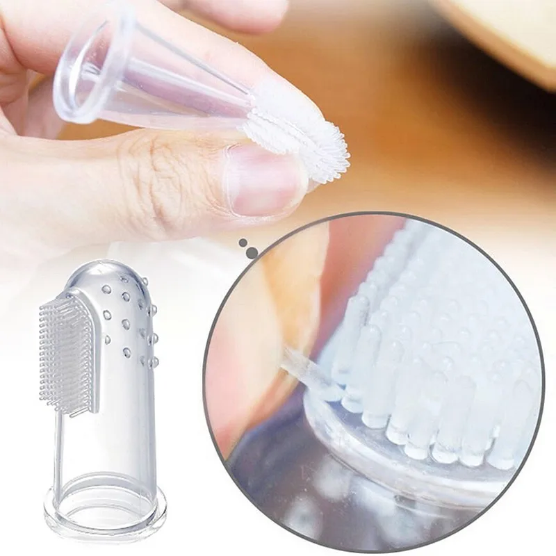 2 шт./лот, мягкая Пищевая силиконовая безопасная детская зубная щетка для пальцев, щетка для чистого массажа,#47