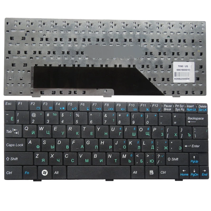 RU черный новый ноутбук Русская клавиатура для MSI U100 U100X U110 U115 U123 U120 U90 U90X U9 U10 |