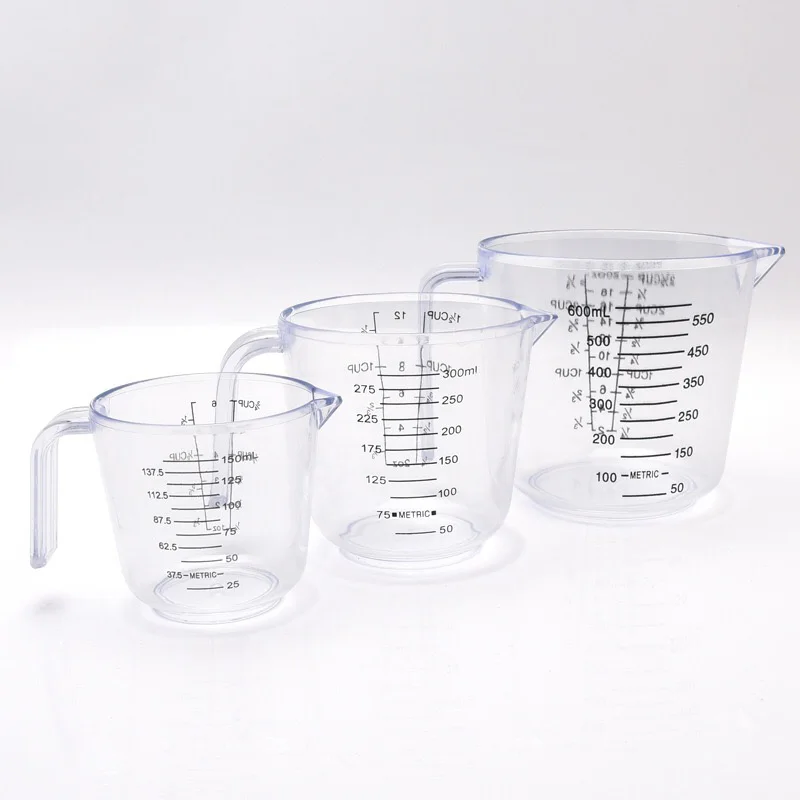 150/300/600 мл пластиковый мерный стакан кувшин жёлоб для бетонной смеси поверхность инструмент для выпечки кухонный инструмент