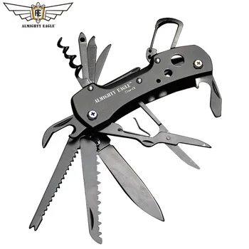

ALMIGHTY EAGLE Multifunctional Knife portable tools Outdoor Scissors Screwdriver Pocket tool Swiss knife Camping Hunting knife