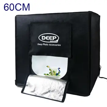 

Dimmer Switch LED Softbox 60x60cm Portable Camera Photo Light Box Tent Studio Lighting Tent For Jewelry Toys Shoting