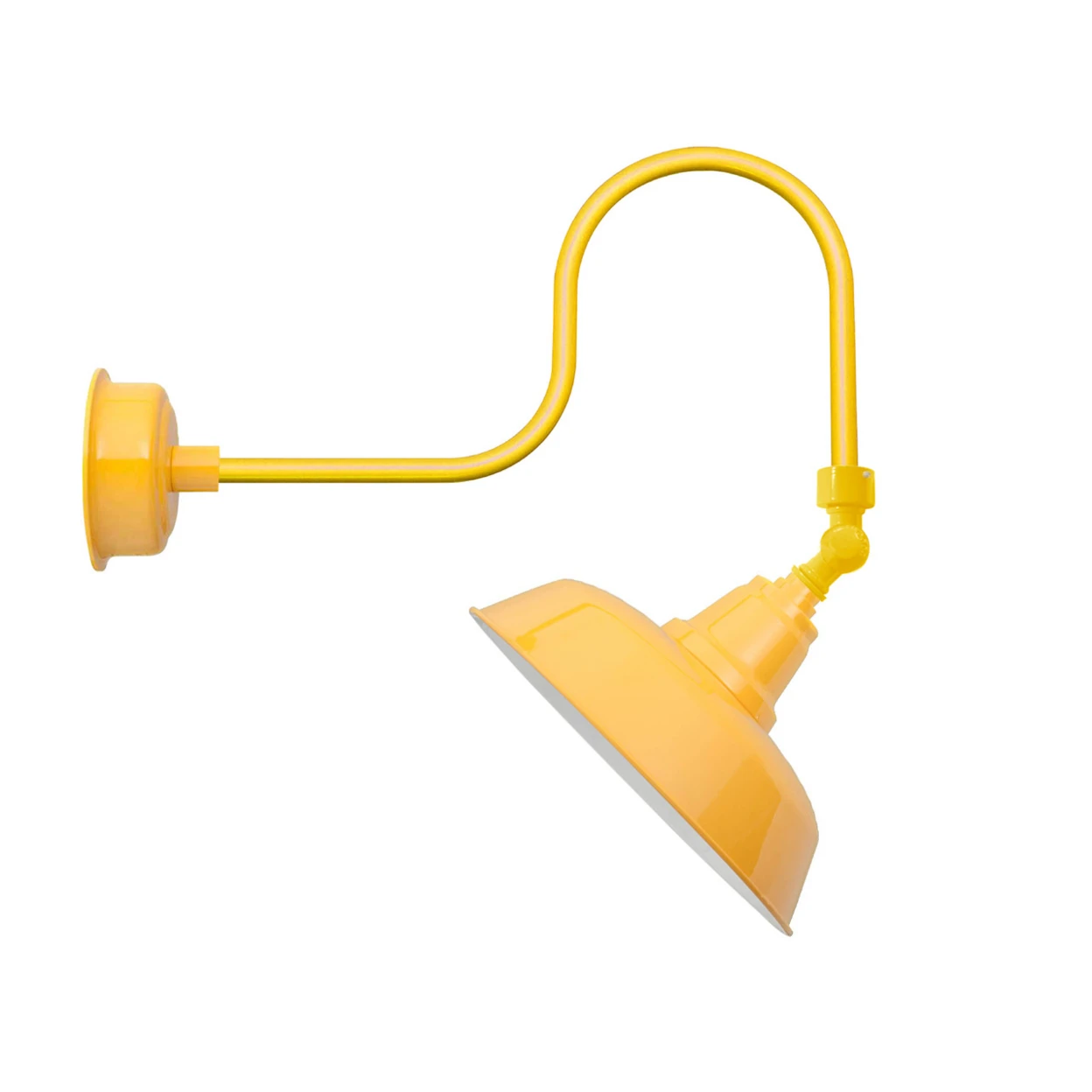 14 Goodyear LED Sign Light with Industrial Arm in Yellow