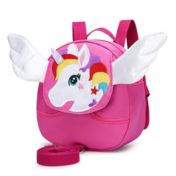 

3D Cartoon backpack for girls Kids School bag Child Backpack Baby Anti-lost bag Cartoon Unicorn Kid Satchel Mochila Infantil