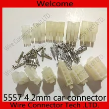 Бесплатная доставка 30 компл. 2Pin + 3Pin + 4Pin + 5Pin + 6Pin + 8Pin 4.2 мм 5557 клемм комплекты электрооборудования разъем для автомобиля/лодки ЭСТ.