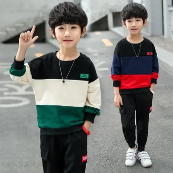 

JMFFY Boys Spring Clothing Sets Kids Boys Suit Sets Children Jacket + Pants 2 pcs Clothing Set Baby 2019 Toddler Outwear 4-15T