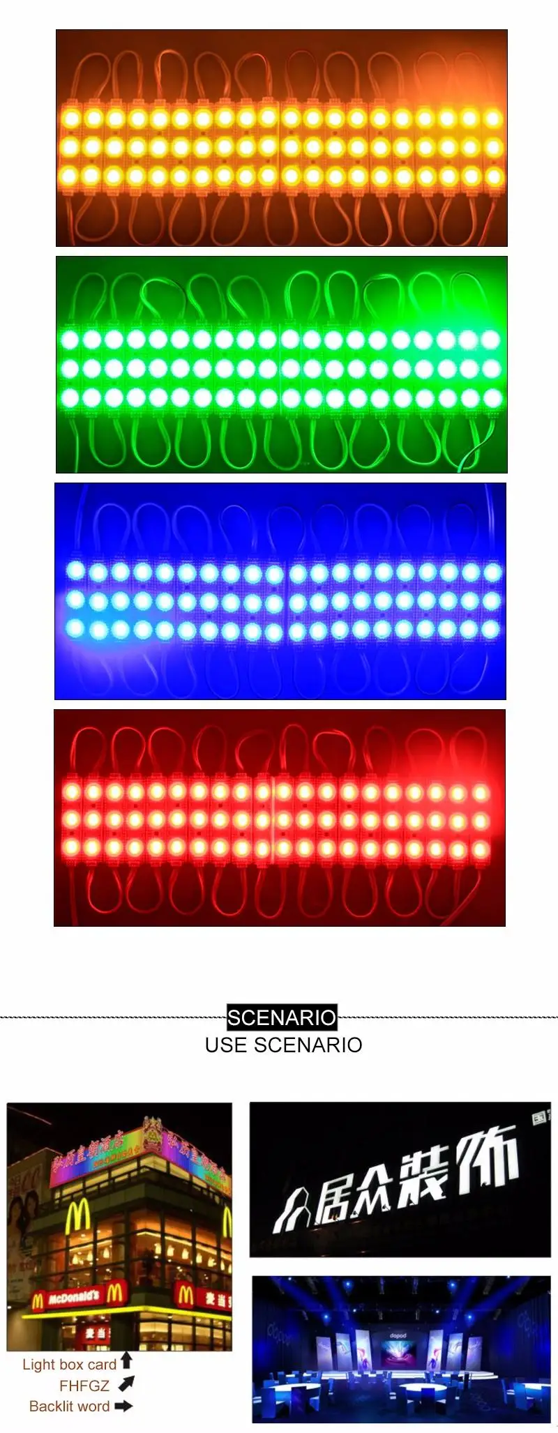 500 шт./лот SMD5730 3 светодиодный s 1,5 W инжекционного метода литья модуль Водонепроницаемый DC 12 V светодиодный рекламного освещения