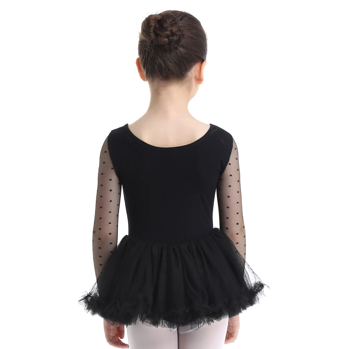 Professional Kids Girls Mesh Ballet Dance Tutu Dress Gymnastics Leotard Skirt Ballerina Costume Modern Lyrical Dancing Dresses