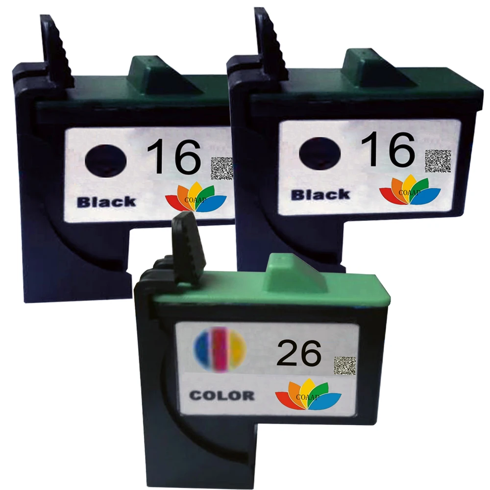3 PK совместимый чернильный картридж 16 26 10N0016 10N0026 для принтера Lexmark X74 X75 X1185 X1100 X1110