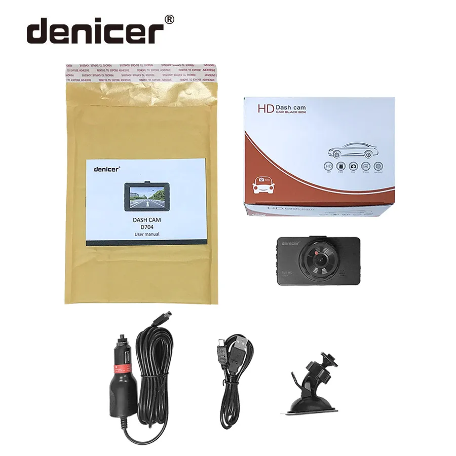 Автомобильный видеорегистратор Full HD Dashcam denicer, горячая Распродажа, видеорегистратор с монитором парковки, две камеры заднего вида