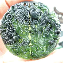 Из натурального камня бирюзы кварцевые с украшением в виде кристаллов ручной резной дракон и Феникс Подвеска Амулет для бижутерии, материал для рукоделия ожерелье аксессуары