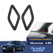 QCBXYYXH ABS автомобильный Стайлинг столб Рог коробка блесток для Audi Q5 Q5L аксессуары для интерьера звуковая колонка рамка наклейка