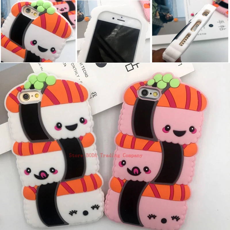 AIBOR New Fashion Kawaii Cute 3D panda Cartoon Sushi Soft