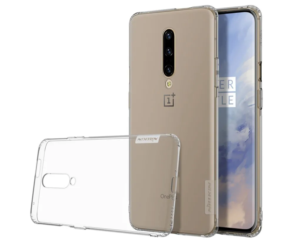 Для oneplus 7 Pro чехол TPU Защитный чехол ТПУ NILLKIN Nature прозрачный мягкий чехол для задней панели чехол для one plus 7 pro - Цвет: Grey