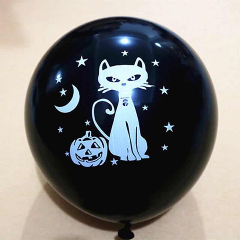 Zophil 12inch 6pcs Halloween Decoration Balloons Party Prop Hallowen Decorations Horror Home -Cosplayware Store