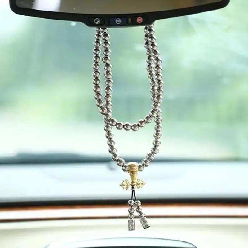 108 Будда бусины ожерелье цепочка Открытый полный стальной браслет руки выживания ожерелье Личная защита мульти инструменты