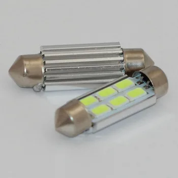 

20pcs c5w 5730 5630 39mm 6SMD led canbus dome Festoon bulb ERROR FREE festoon interior bright white LED car light source
