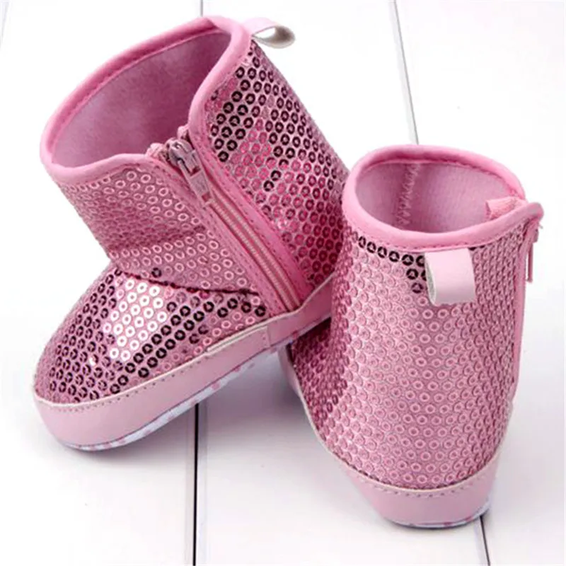 Детская зимняя Снегоступы мягкие Обувь От 0 до 1 года Обувь для младенцев детская Обувь