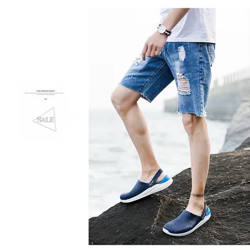 

Clog Shoes For Men Quick Drying Summer Beach Slipper Flat Breathable Outdoor Sandals Male Gardening shoe
