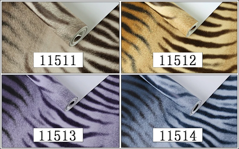 Simples E Moderno Papel De Parede Projeto Da Pele Do Tigre Padrão De