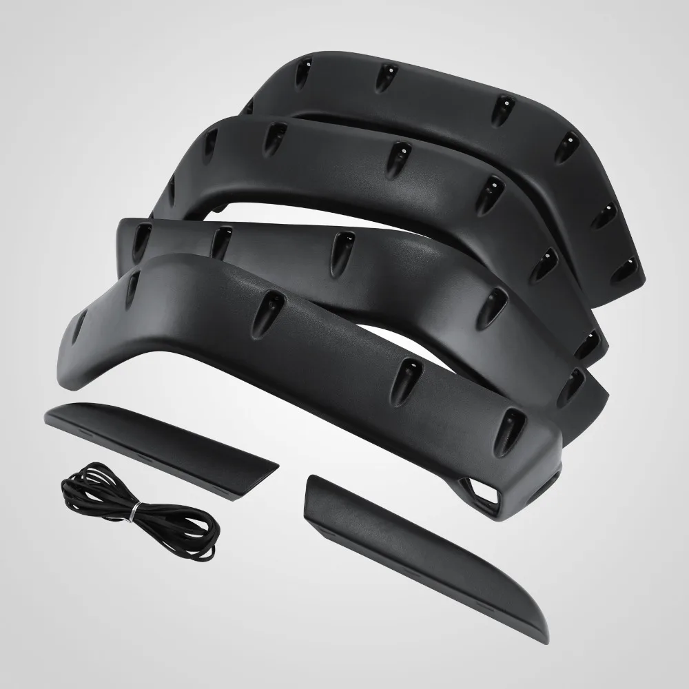 

Rubber Wheel Eyebrow Protector Universal Fender Flares in Car Fenders