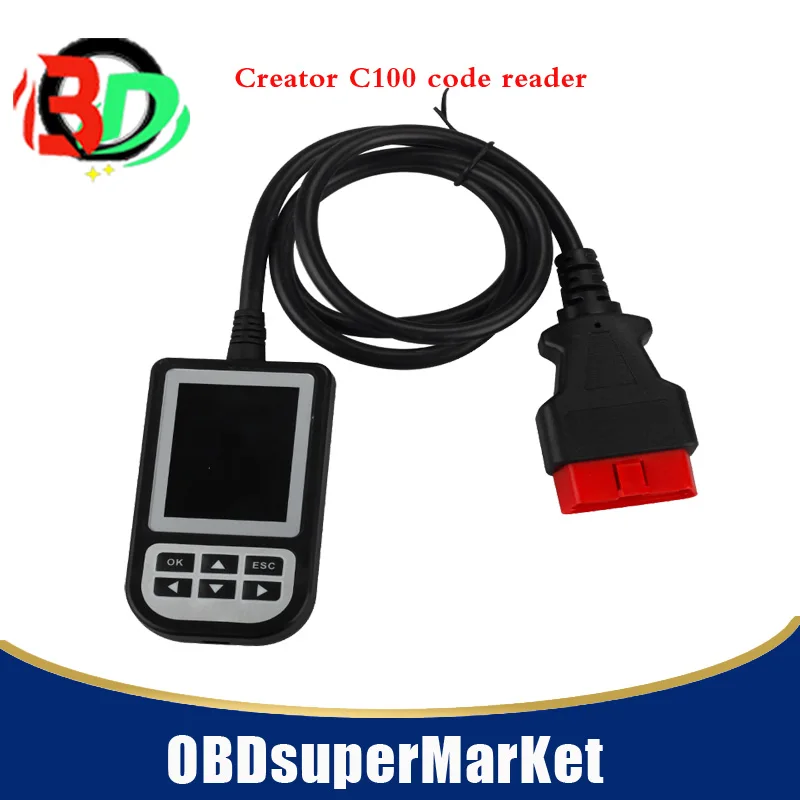 Creator C100 V3.7 автоматическое сканирование OBDII/EOBD считыватель кодов C100 obd2 сканер считыватель кодов с быстрой доставкой