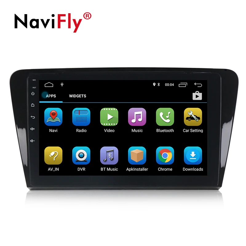 Top NaviFly Auto stereo player Android 8.1 Car GPS Radio for Skoda Octavia A7 2013 2014 2015 2016 with Navigation multimedia WIFI BT 1