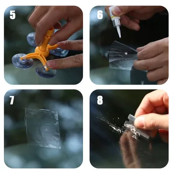 

Car Window Windshield Repair Tools Kits Glass Windscreen Screen Polish Scar DIY