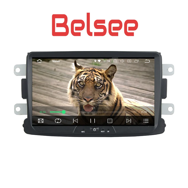 Belsee IPS экран 8 ядер Android 0 автомобильное стерео радио GPS DVD плеер для Renault Dacia Sandero Duster