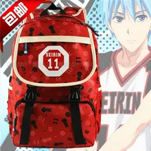 ГОРЯЧЕЕ ПРЕДЛОЖЕНИЕ! Kuroko No Basket cos Kuroko Tetsuya № 11, принт с героями мультфильмов, красный цвет для отдыха рюкзаки мужские и женские сумки