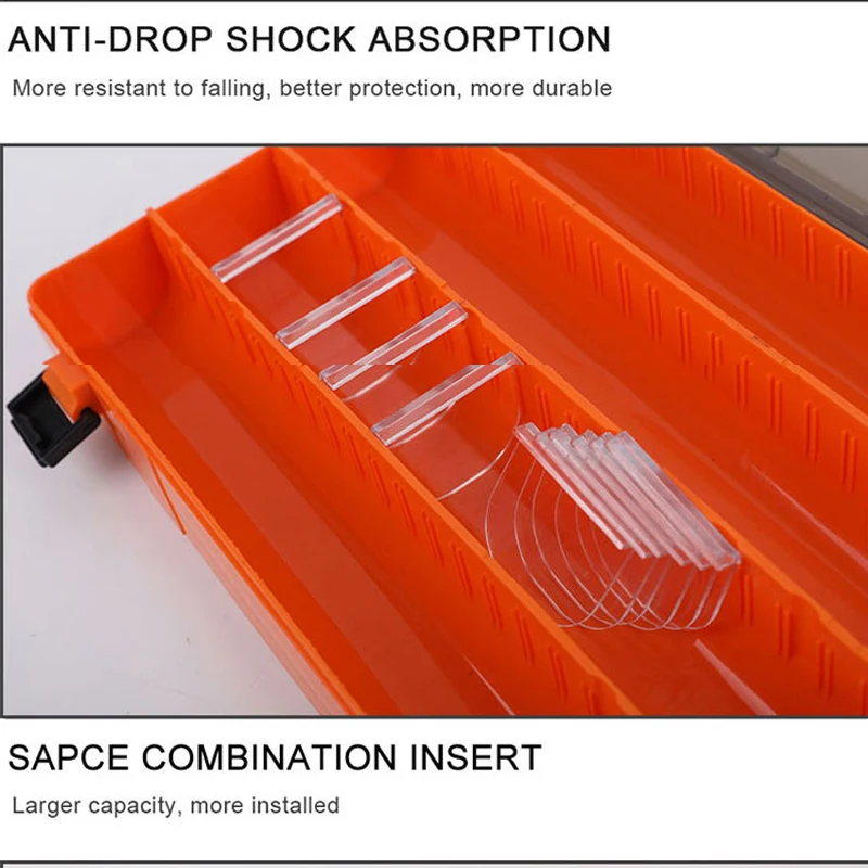 Рыболовная приманка коробка прозрачная видимая пластиковая рыболовная снасть коробка большой емкости для хранения рыболовных приманок Коробка Чехол Аксессуары для инструментов