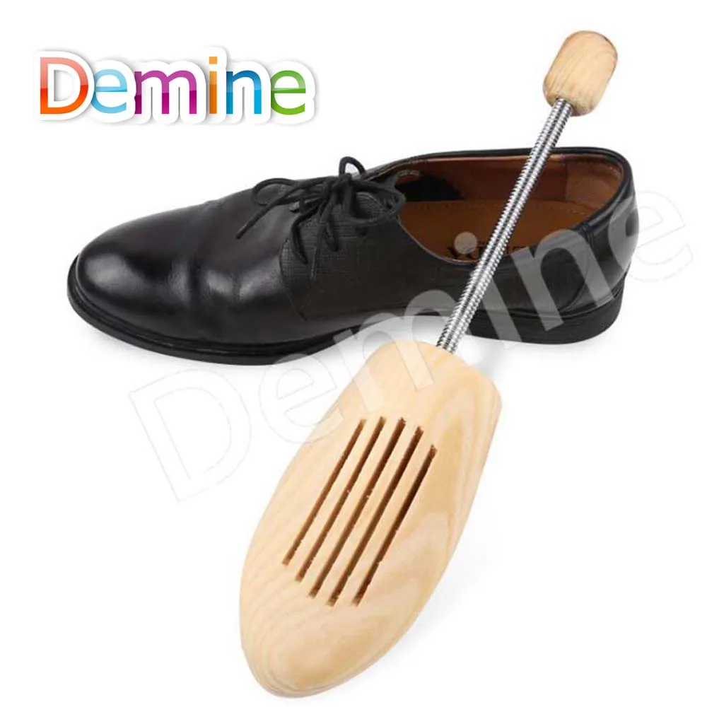 

Demine Wooden Shoe Tree Shoes Stretcher Adjustable Boots Expander with Spring Unisex Men Woman Solid Shoe Trees Shape Keeper