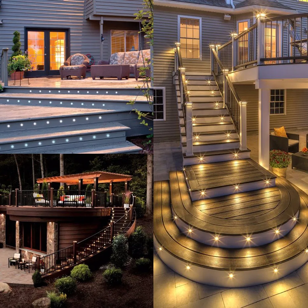 20pcs Qaca Recessed Led Deck Lighting Kits 12v Low Voltage Φ30mm 20pcs Qaca Recessed Led Deck Lighting