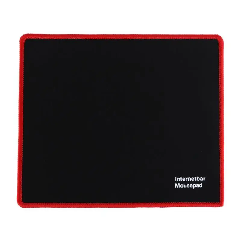 Высокое качество 25*21 см игровой Мышь Pad черный красный Стопорная кромка резиновый